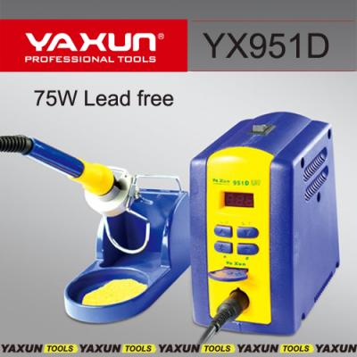 China 220V/110v YAXUN 951D soldering iron station soldering machine LEAD FREE YX951D best quality for sale