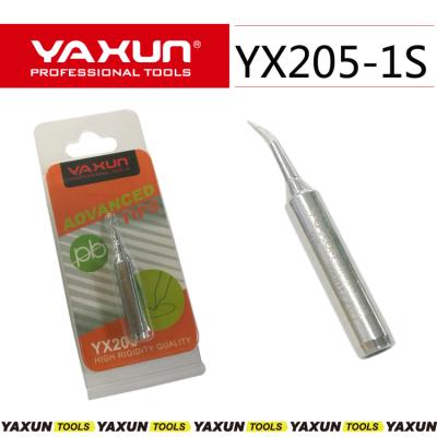 China Soldering iron replace high quality tip YAXUN YX205-1S curverd tip soldering iron tip, 900M type soldeirng tip, rework station to replace tips for sale