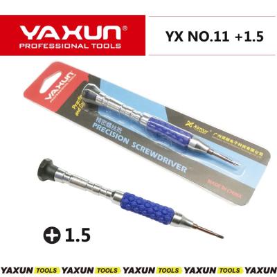 China S2 New YAXUN NO.11 +1.5 Precision Screwdriver Phillips 1.5 Steel Repair Tool For Mobile Repair PH000 For Samsung IPAD China Mobile for sale