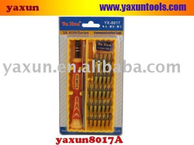 China Tool Kit 28 Full TIP Screwdriver Set Yaxun 8017A for sale