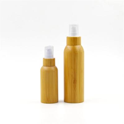 China Eco - Friendly Bamboo Cosmetic Packaging Set Series Of Skin Care Products Makeup For Shampoo for sale