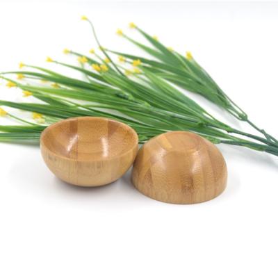 China DIY Small Sustainable Bamboo Spa Bowl Bamboo Cosmetic Packaging for sale