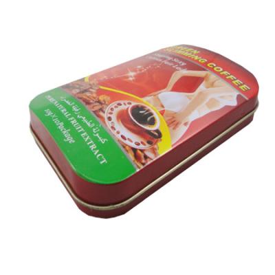 China Rectangular Custom Printing Metal Tin Chocolate Wholesale Food Box for sale