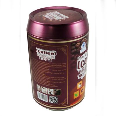 China Custom 100g Food Grade Bespoke Metal Round Coffee Bean Package Tin Cans for sale