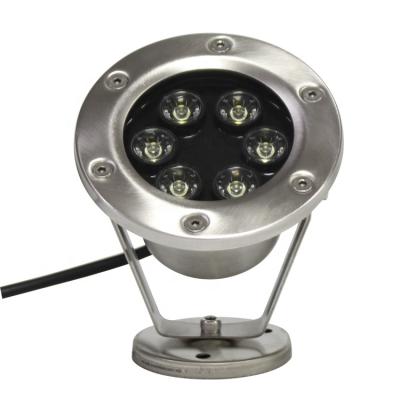 China 100% Submersible Stainless Steel LED Lamp White Light 6W IP68 LED Waterproof Underwater Light for sale