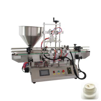 China Office Automatic Paste Water Paste Perfume Essential Oil Detergent Beverage HZPK Shampoo Bottle Piston Liquid Plastic Filling Machine for sale