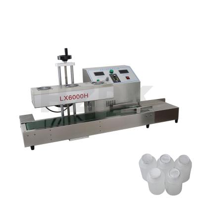 China HZPK LX6000H Automatic Beverage Food Plastic Glass Can Bottle Jar Cap Lid Aluminum Foil Induction Packing Sealer Machines Price for sale