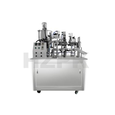 China Beverage ex-factory price customized HZNF-50B Semi-automatic metal tube paste filling and sealing filler machine/tube paste capper and for sale