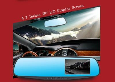 China Doppellinse Auto-Kamera-androides Auto DVR mit vollem HD 1080P 4,3 Zoll Bildschirm zu verkaufen