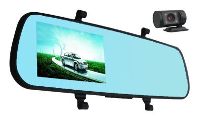 China 1080p 5MP COMS Len Manual Rear View Mirror Camera Recorder Motion Detection G - Sensor for sale