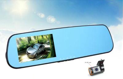 China 2 Channel Anti - Glare Rear View Mirror Dvr Camera Motion Detection Dvr for sale