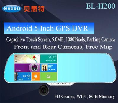 China manueller des Auto-1080P androider GPS kapazitiver Touch Screen Kamera-des Rückspiegel-DVR zu verkaufen