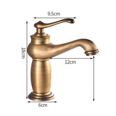 China LEDFRE modern old antique all brass European style antique faucet antique copper faucet LFLF56O180A for sale