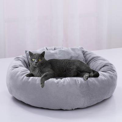 China Luxurious and Comfortable Cat Egg Tarts Warm Cuddle Logo Dog Bed Custom Pet Travel Supplies for sale