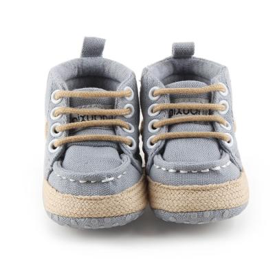 China Wholesale Canvas Flat Portable Sneaker Shoes Comfortable Casual Newborn Baby for sale