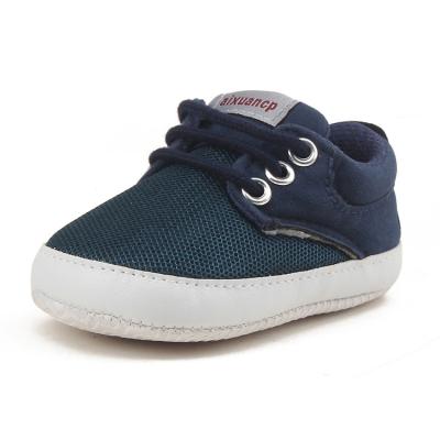 China Wholesale Toddler Flats Newborn Soft Bottom Moccasins Canvas Net Cloth Canvas Baby Kids Casual Shoes for sale