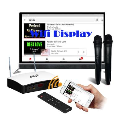 China Mini Portable All-in-one Wifi Display Dongle Atetion Plus Victony Miracast Mirroring Device Karaoke for sale