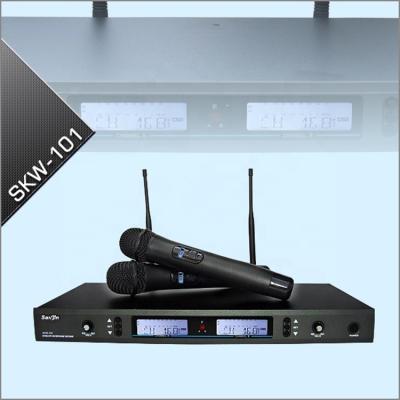 China Professional Wireless Microphone Handheld Karaoke Microphone UHF Wireless System for sale