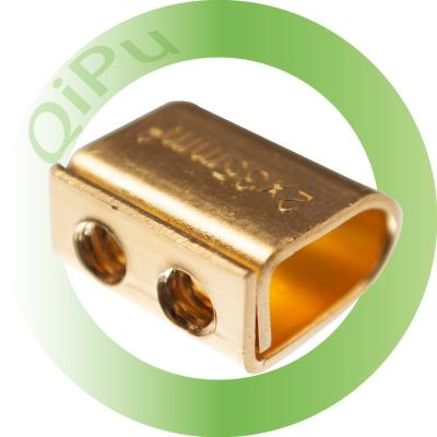 China Socket And Plug Customized Power Copper Part Brass Terminal Block Connector With Screw for sale