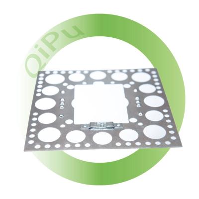 China Carbon Steel Processing Molding Galvanization Surface Stamping Part Square Mounting Bracket For Brick for sale