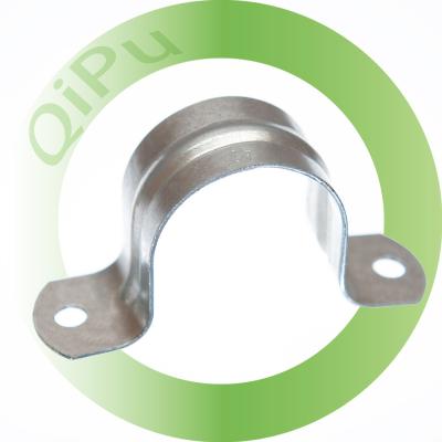 China General Industry Customized Building Materials Metal Plated Full Saddle Cable Clamp 40mm Zinc Plating Stamped Part For Fixing for sale