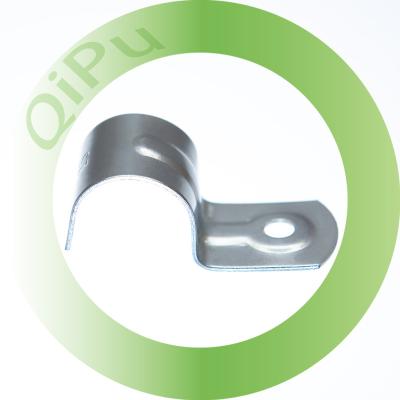 China General Industry Factory Metal Plated Steel plating Half Saddle Clamp 25mm Stamping parts For Fixing for sale