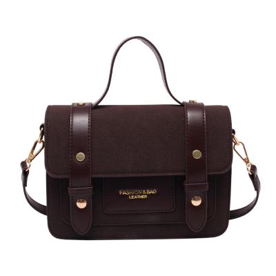 China Other 2021 New Fashion Messenger Bag Hit Color Single Shoulder Handbag Small Square Bag for sale