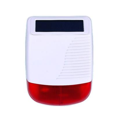 China ABS Wireless Solar Outdoor Strobe Light Alarm Signal Fire Siren for sale