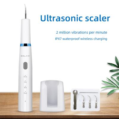 China IPX7 Waterproof Ultrasonic Tooth Cleaner Electric Cleaner Electric Remover Calculus Tooth Cleaning Kit IPX7 for sale