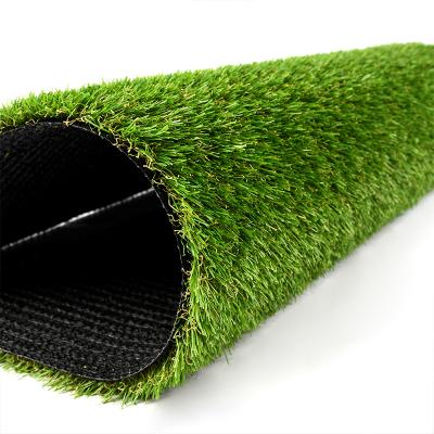 China PP+PE Garden Lawn Artificial Grass Cover Weather Stability Artificial Grass Mat for sale