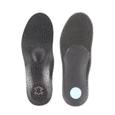 China High Inner Shoe Arch Support Insole Leather Orthotic Insoles Flat Feet for sale