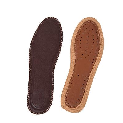 China Inside Shoe Bamboo Charcoal Shock Absorption And Deodorant Leather Insoles for sale