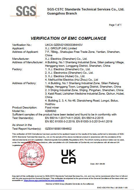 UKCA - X.J. Group Limited