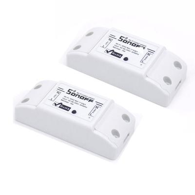 China ABS online wholesale new version diy smart home ewelink app control 10A 100-240V google wifi switch basic home sonoff R2 for sale