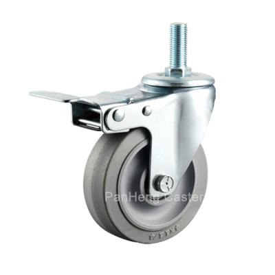 China Swivel With Brake TPR Furniture Caster Legs High Quality Medium Duty Furniture Leg for sale