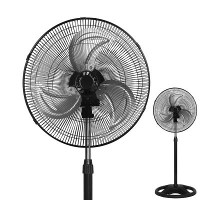 China Wholesale Hotel 100W Commercial Size Adjustable Pedestal Stand Fan 18inch With Wheel Base For Industrial for sale