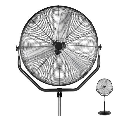 China High Speed ​​230W Outdoor Adjustable Height Electric Copper Motor 30 Inch Pedestal Industrial Tilting Fan for sale