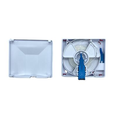 China Invisible ABS FTTH Box 86*86 Face Plate Fiber Optic Wall Outlet for sale