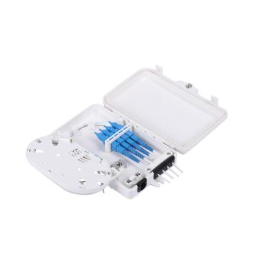 China ABS FTTH Box 4 Cores Fiber Optic Distribution Box Fiber Splitter Box for sale