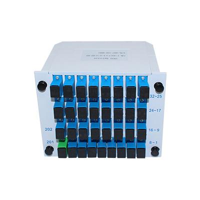 China Mini Plug-in Type PLC Connector 1*32 Fiber Optic Splitter LGX Splitter LGX Type for sale