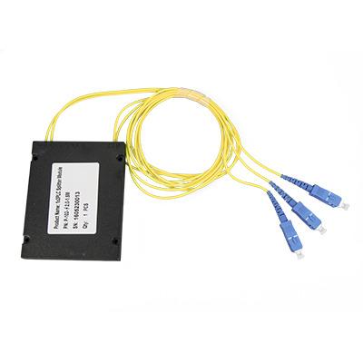 China ABS Box Module 1*2 Connector Fiber Optic Splitter ABS PLC Box Shaped Splitter for sale