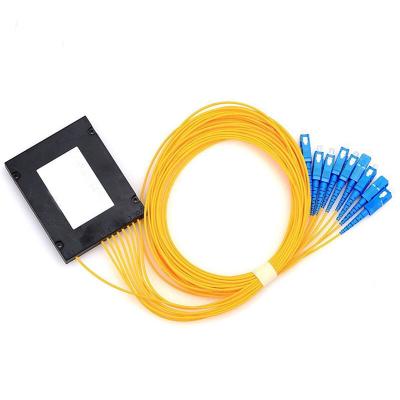 China ABS Box Shaped Splitter 1*2 1*4 1*16 1*32 1*64 Module FTTH 1*8 Ways PLC Splitter ABS PLC Splitter for sale