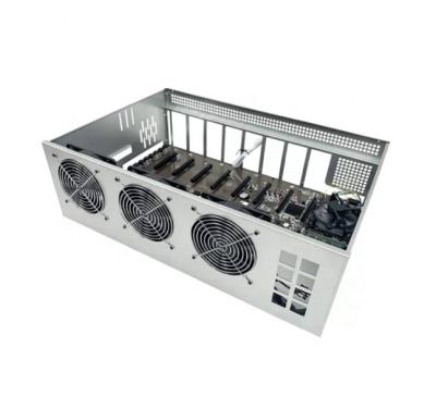 China 12gpu metal aluminum frame with fans ATX frame for sale