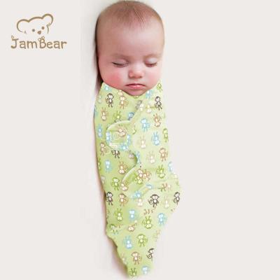 China Jambear Antibacterial Baby Wrap 100% Micro Cotton Baby Sleep Sack Fleece Baby Wrap Sleepsack for sale