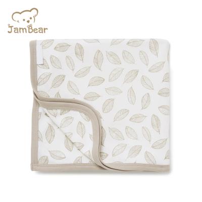 China JamBear PORTABLE Organic Bamboo Baby Blanket Organic Baby Double Sided Blankets Knitted Baby Bedding Blanket for sale