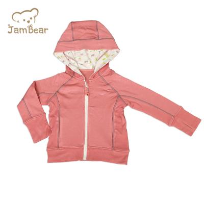 China JamBear Hooded Sweatshirt Baby Zipper Baby Hoodie Zipper Sweatshirt Eco-Friendly Organic Organic Bamboo Baby Breathable for sale