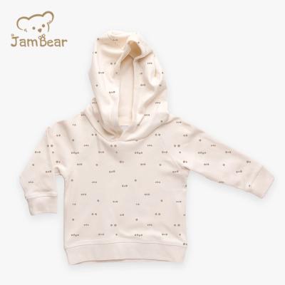 China JamBear Organic Cotton Anti-pilling Long Sleeve Sweatshirt Baby Sweatshirt With Hood Toddler Knitted Sweatshirt Hoodi for sale