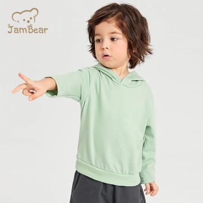 China JamBear Breathable Organic Organic Bamboo Hoodies Solid Color Toddler Sustainable Organic Bamboo Hoodie for sale