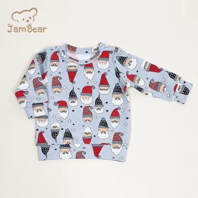 China Eco-Friendly Baby Boy Xmas Jambear Baby Cotton Sweatshirt Breathable Organic Toddler Underwear Clothes for sale