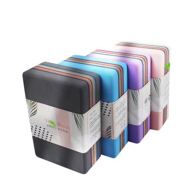 China Pull Up Yoga Block Wholesale Multi Color Eva Block High Density Eco Friendly Gym Foam Yoga Blocks for sale